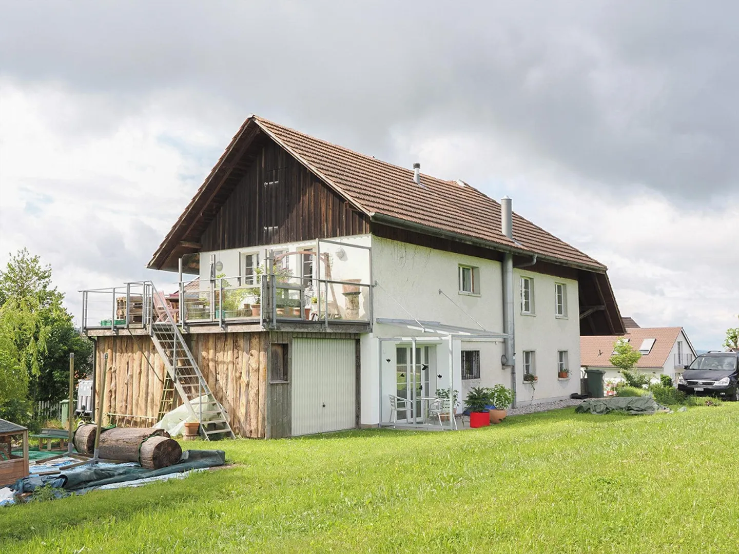 Appartement de 5,5 pièces au 1er étage dans une ancienne ferme à Bützberg - Photo 1 sur 12