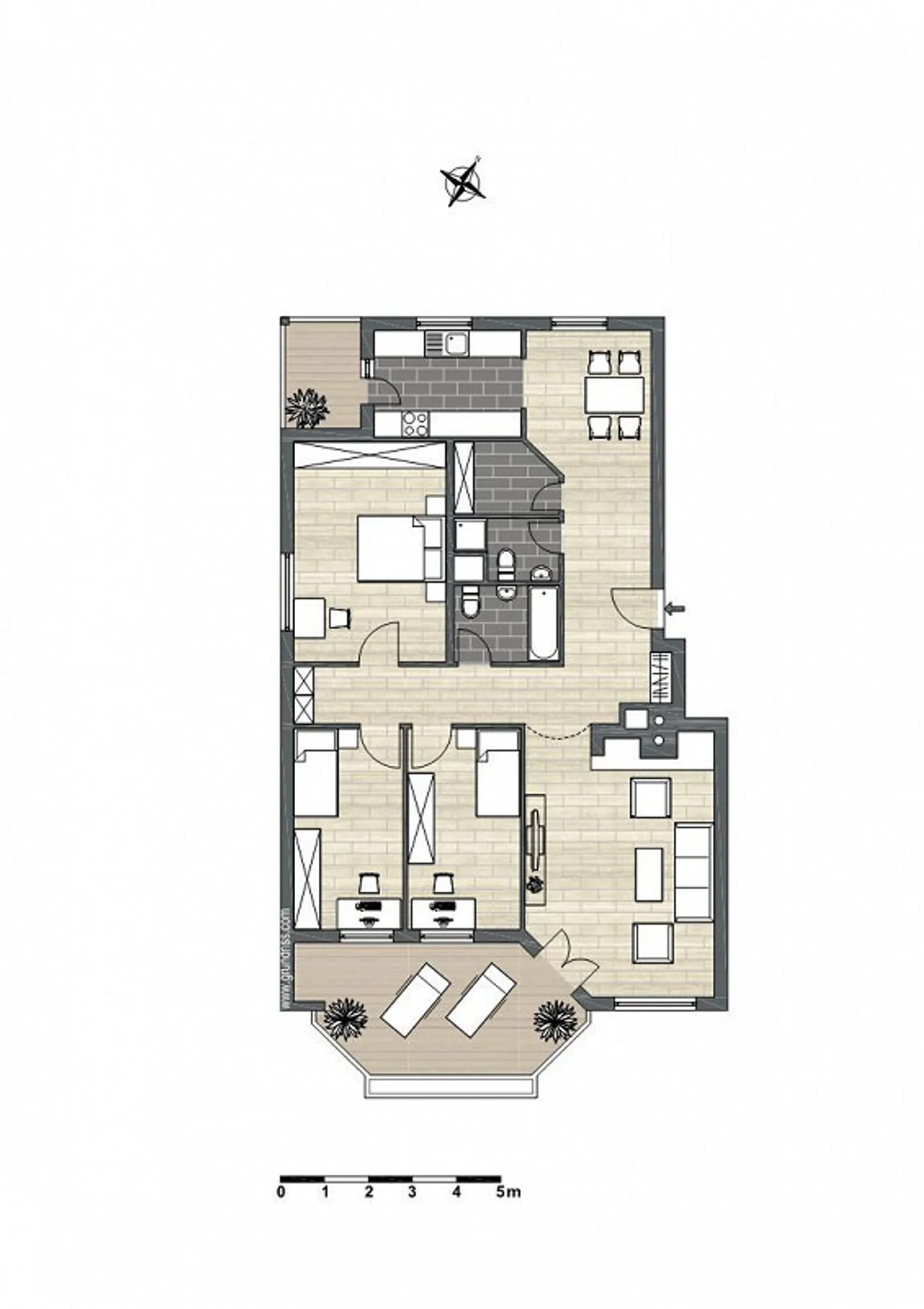 Bright 4.5-room apartment in Spreitenbach - Photo 9 of 9