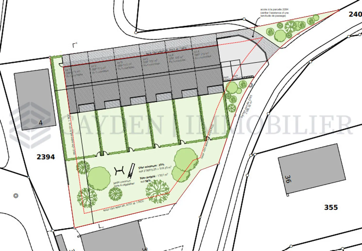 Blick auf die Seen von Neuchâtel und Morat, Villa - Grundstück B - Foto 6 von 6