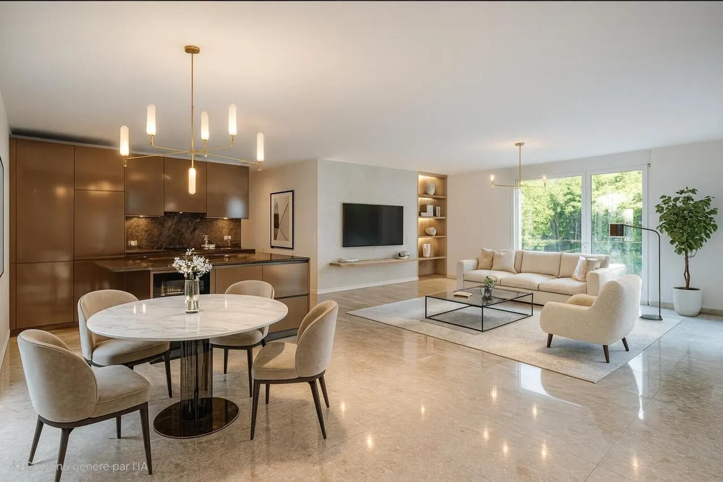 Außergewöhnliche Wohnung zwischen Natur und zeitgenössischer Eleganz - Foto 3 von 8