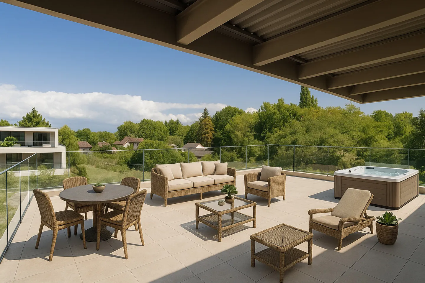 Außergewöhnliche Wohnung zwischen Natur und zeitgenössischer Eleganz - Foto 7 von 8