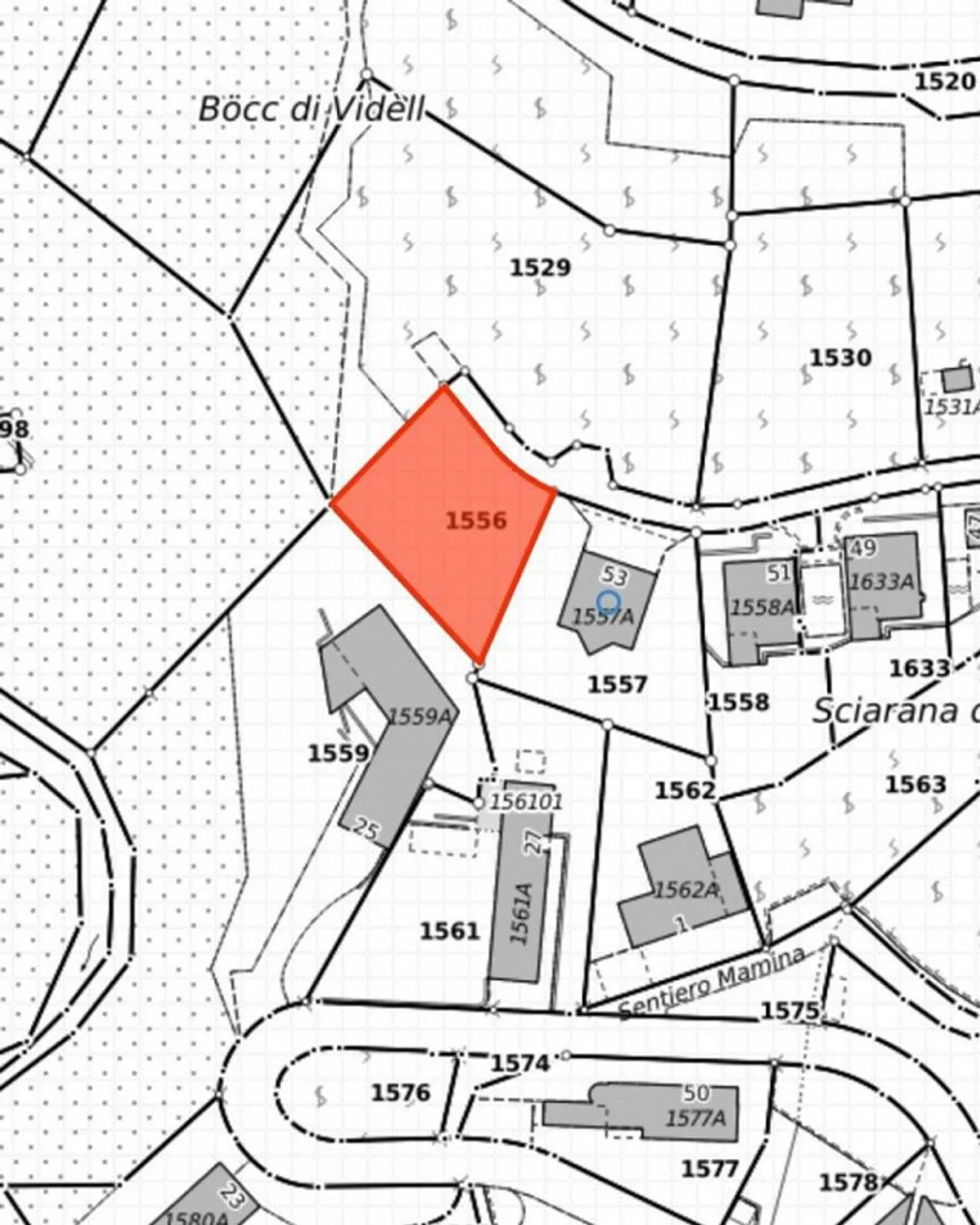Terrain de construction de 423 m2, dont 323 m2 dans la zone de construction avec belle vue sur le lac... - Photo 9 sur 11