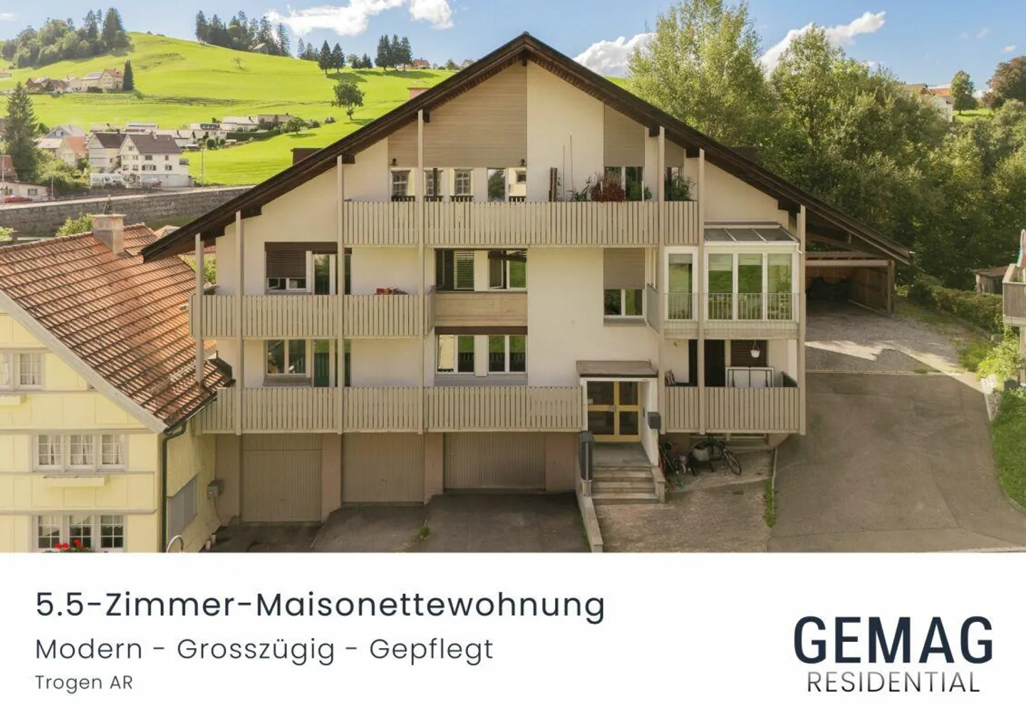 5.5-Zimmer-Maisonettewohnung mit sonnigem Balkon und moderner Ausstattung - Foto 1 von 10