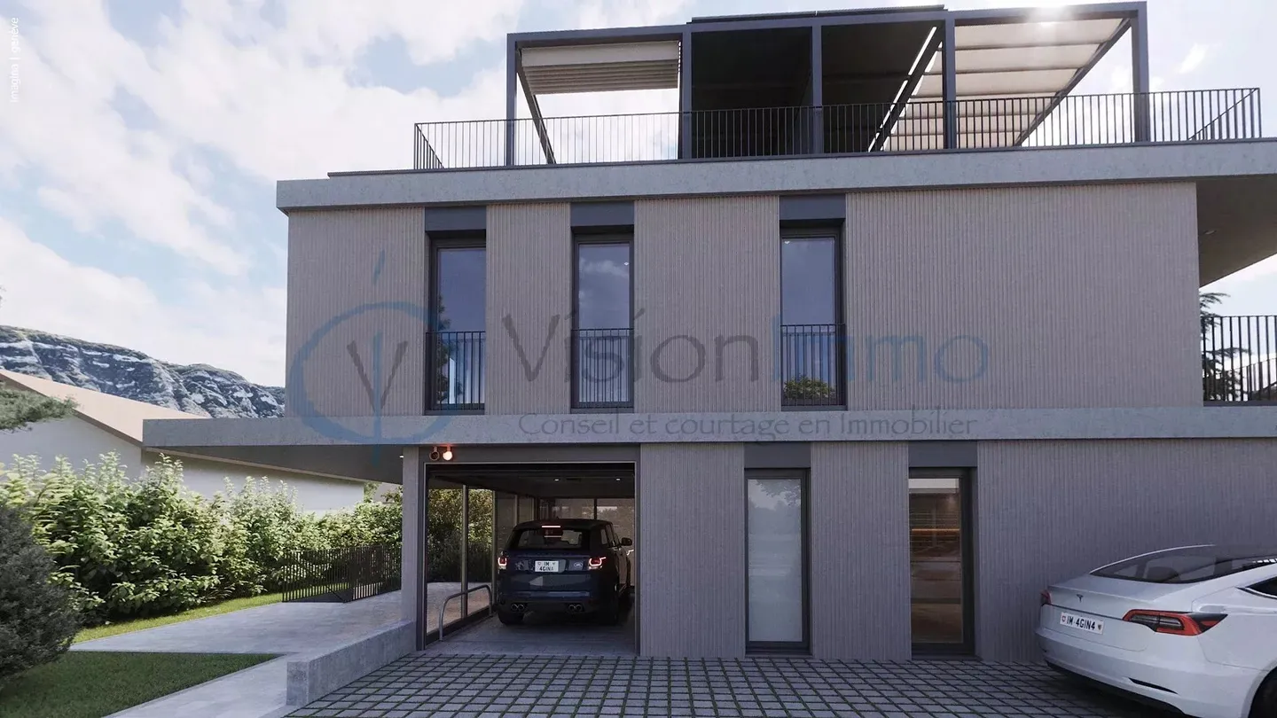 Neue Wohnung in Vessy mit Garten und Dachterrasse (THPE) - Foto 1 von 7