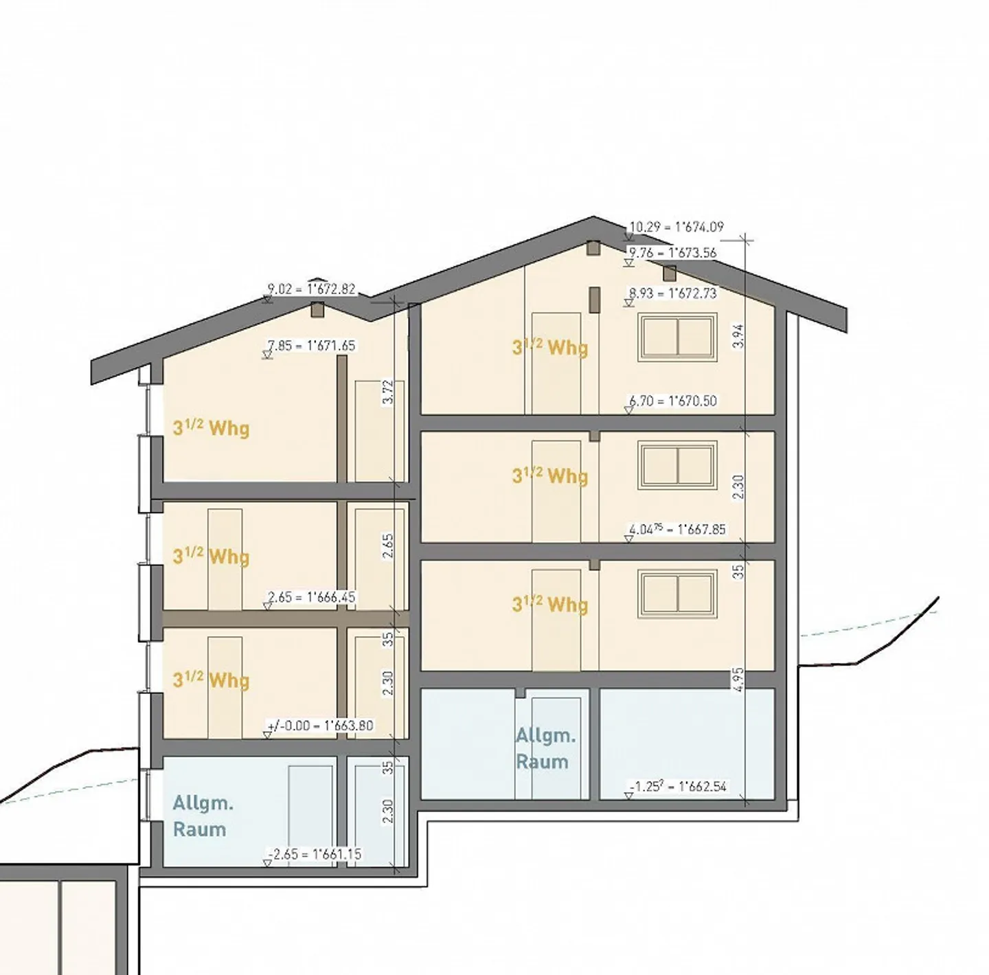 Primary Residence | New Building at Stalden | 3.5 Attic Apartment | 2nd Floor East - Photo 7 of 8