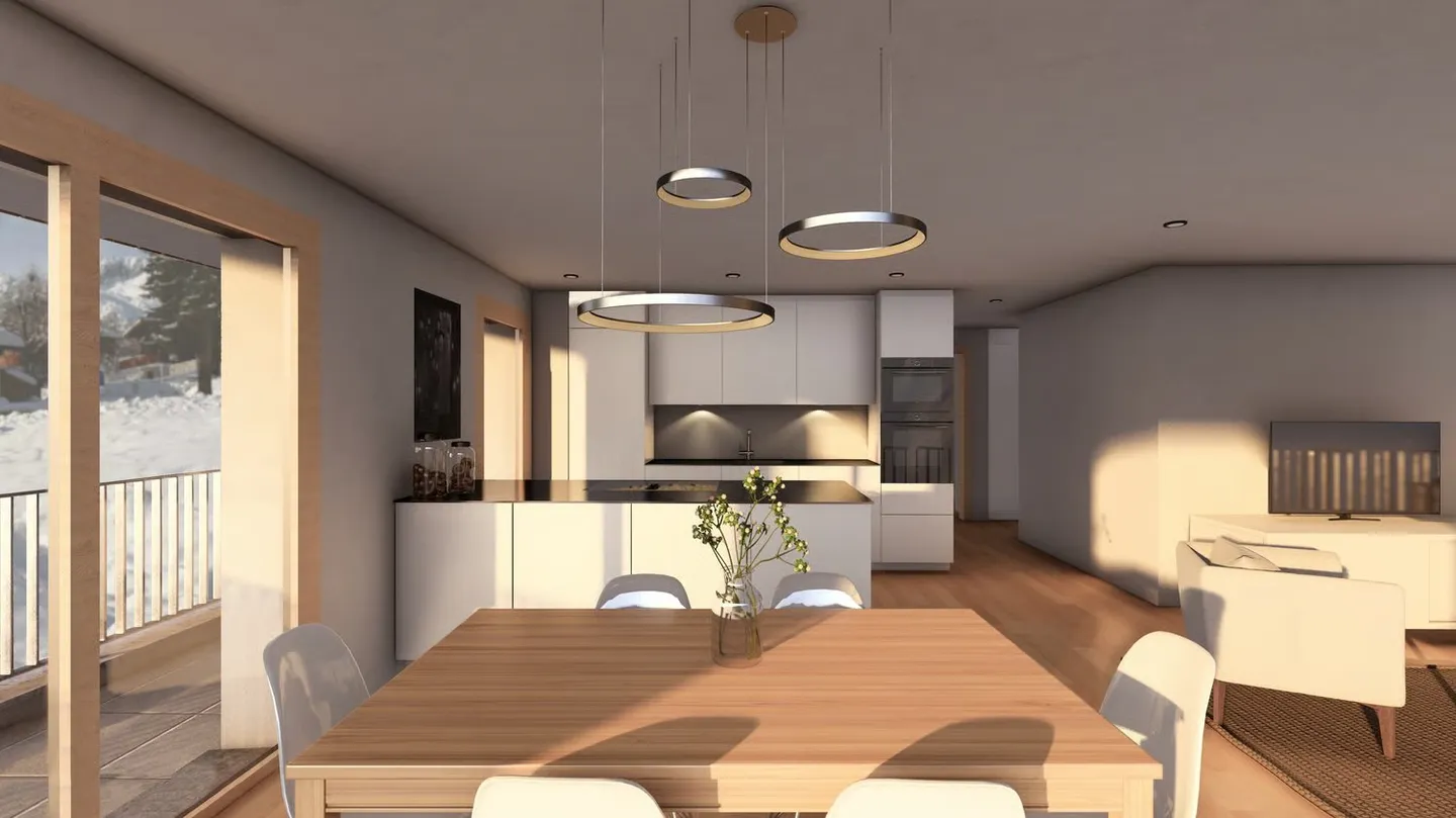 5.5 Room Duplex Apartment in Bellwald - Photo 5 of 7