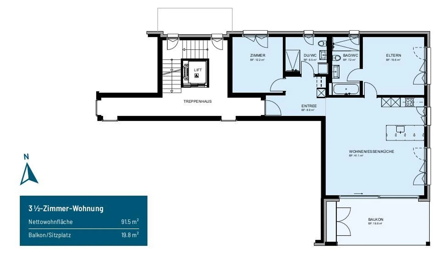Modern 3.5 Room Apartment in Arnegg - Photo 7 of 7