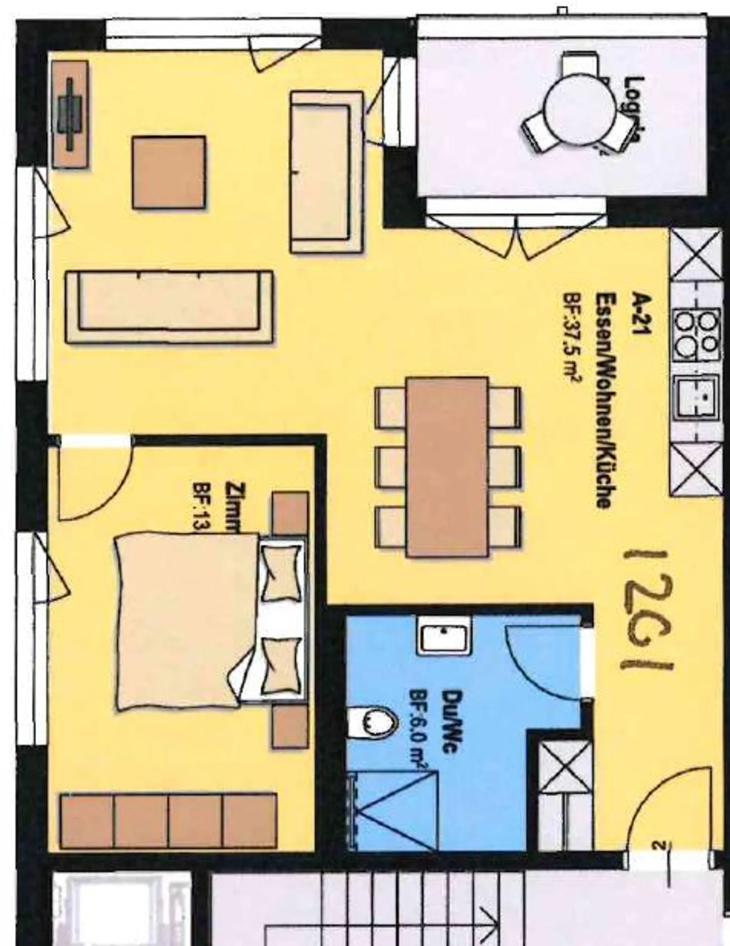 2.5 room apartment with balcony - Photo 16 of 16