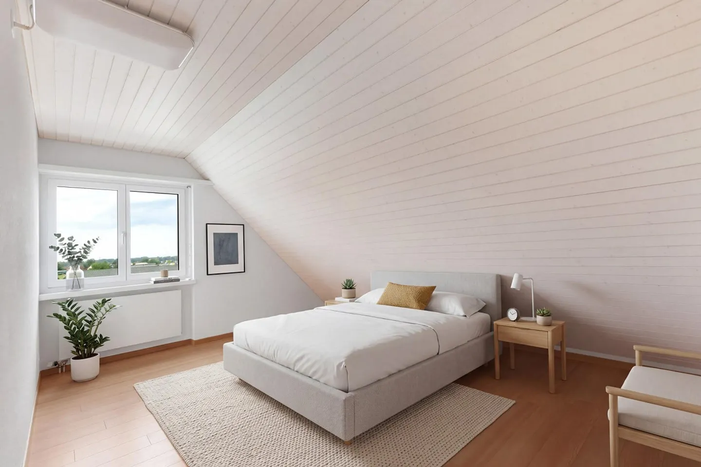 Living with Charm: Bright 5.5-Room Penthouse Apartment with Fireplace - Photo 11 of 15