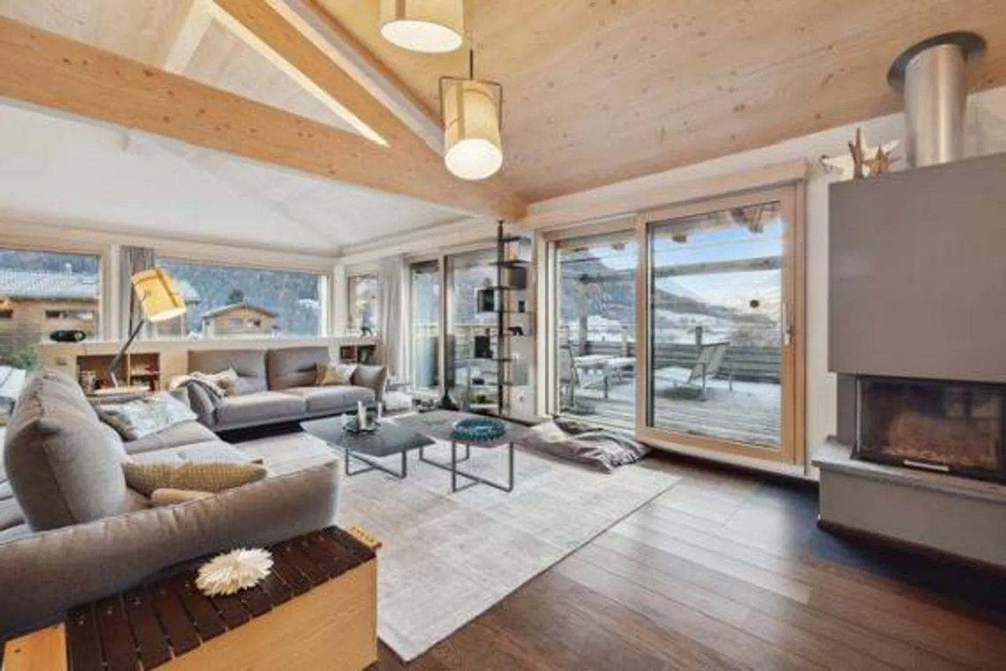 VOLLÈGES vicino a VERBIER Magnifica villa contemporanea con piscina e vista panoramica - Foto 3 di 12