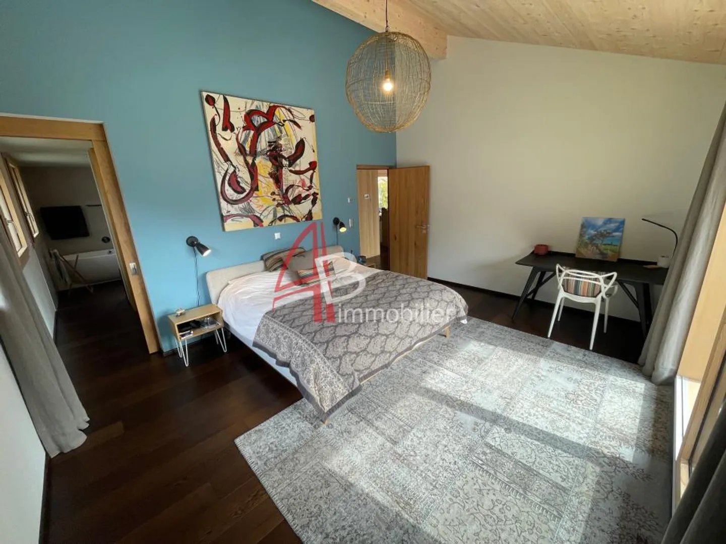 VOLLÈGES vicino a VERBIER Magnifica villa contemporanea con piscina e vista panoramica - Foto 11 di 12