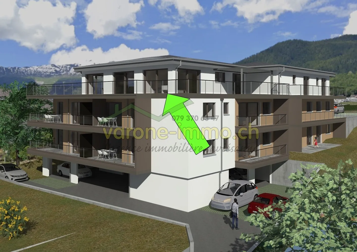 Appartamento attico in nuova residenza Minergie a Savièse - Foto 8 di 14