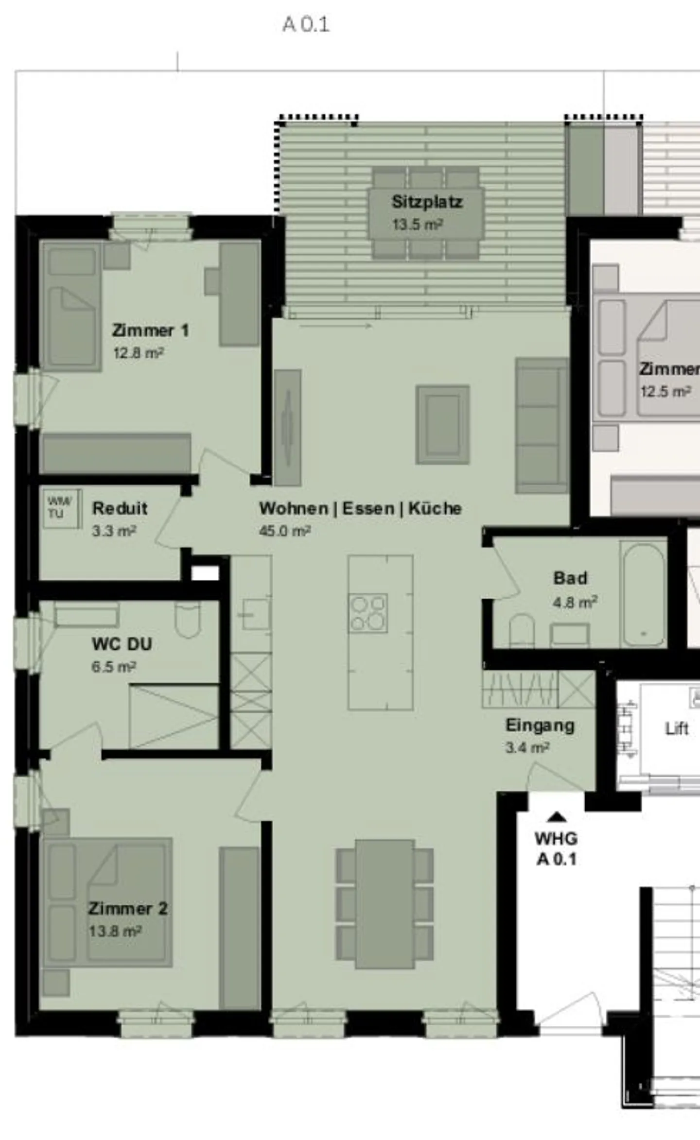 Spacious, modern 3.5-room garden apartment for rent - Photo 12 of 12