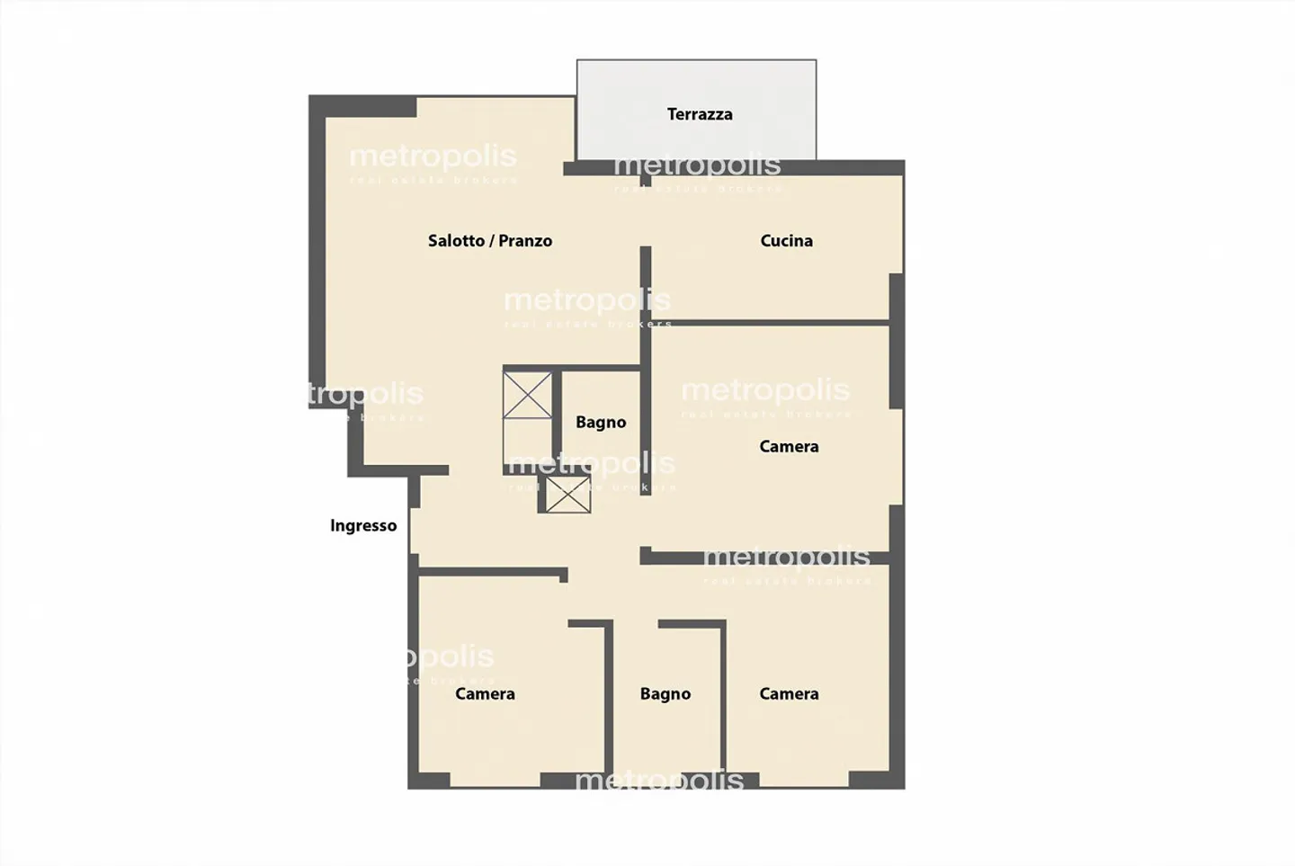 OPPORTUNITY - BRIGHT 4.5 RENOVATED APARTMENT WITH TERRACE IN GRAVESANO - Photo 9 of 9