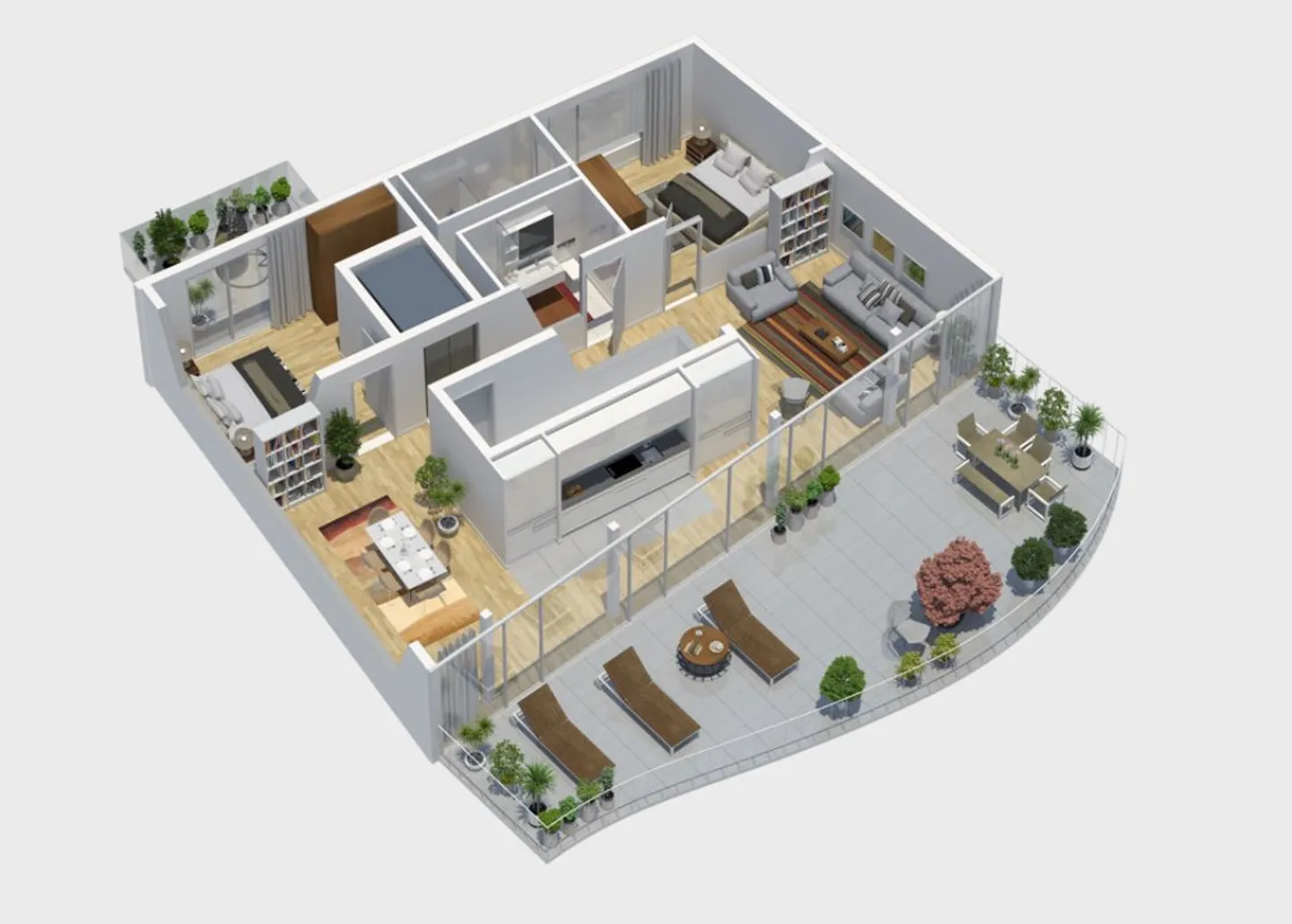 Magnifique appartement en attique de 3,5 pièces avec vue sur le château de Sion - Photo 3 sur 4