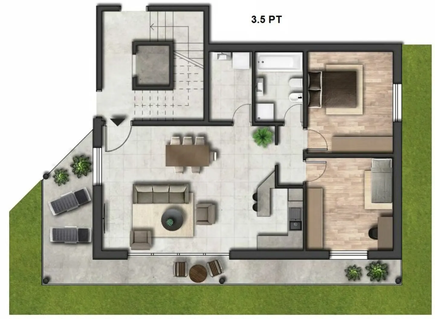 3.5 ZIMMERWOHNUNG MIT GARTEN - Foto 12 von 12