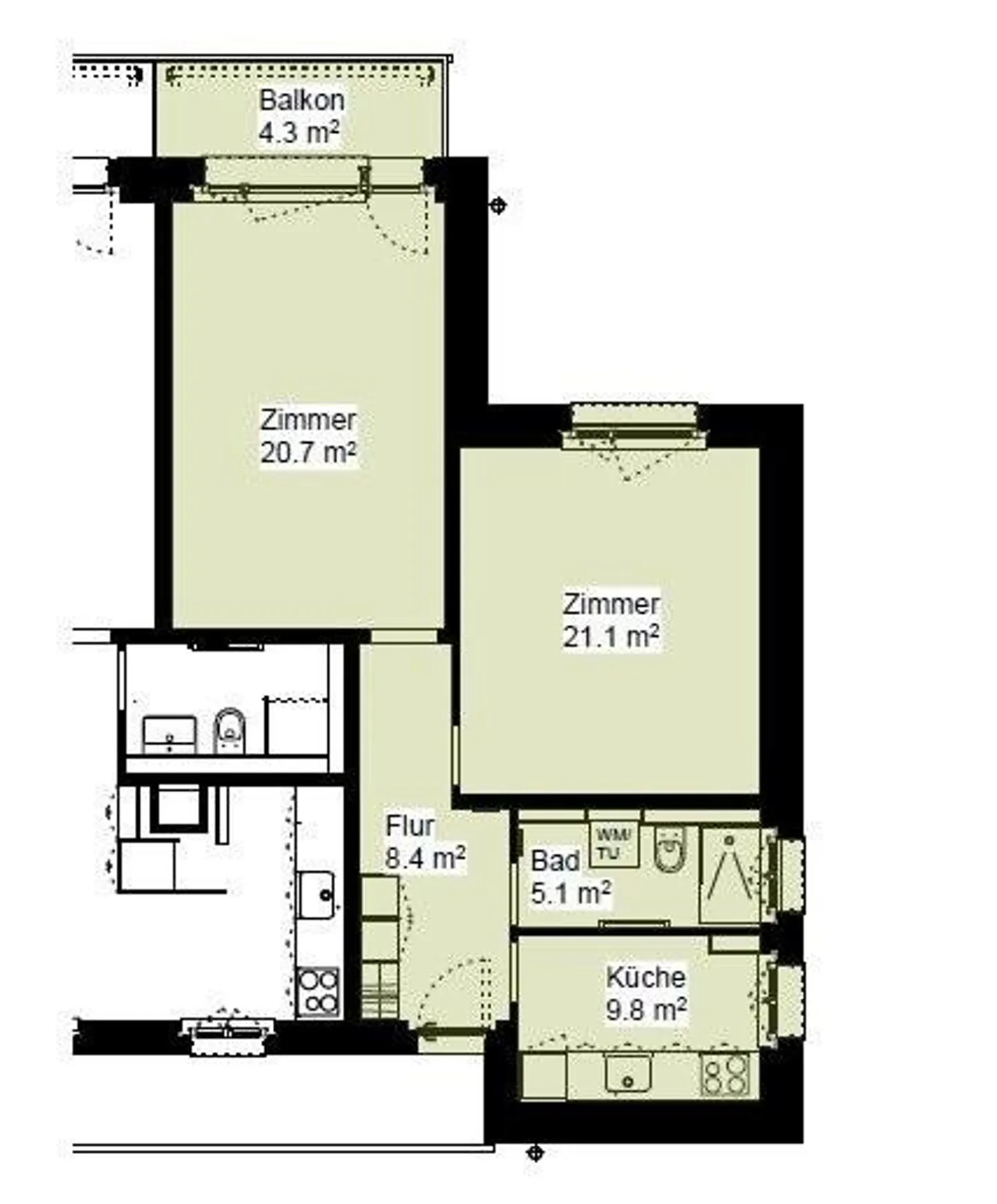 First occupancy after renovation - stylish apartments in Winterthur - Photo 7 of 7