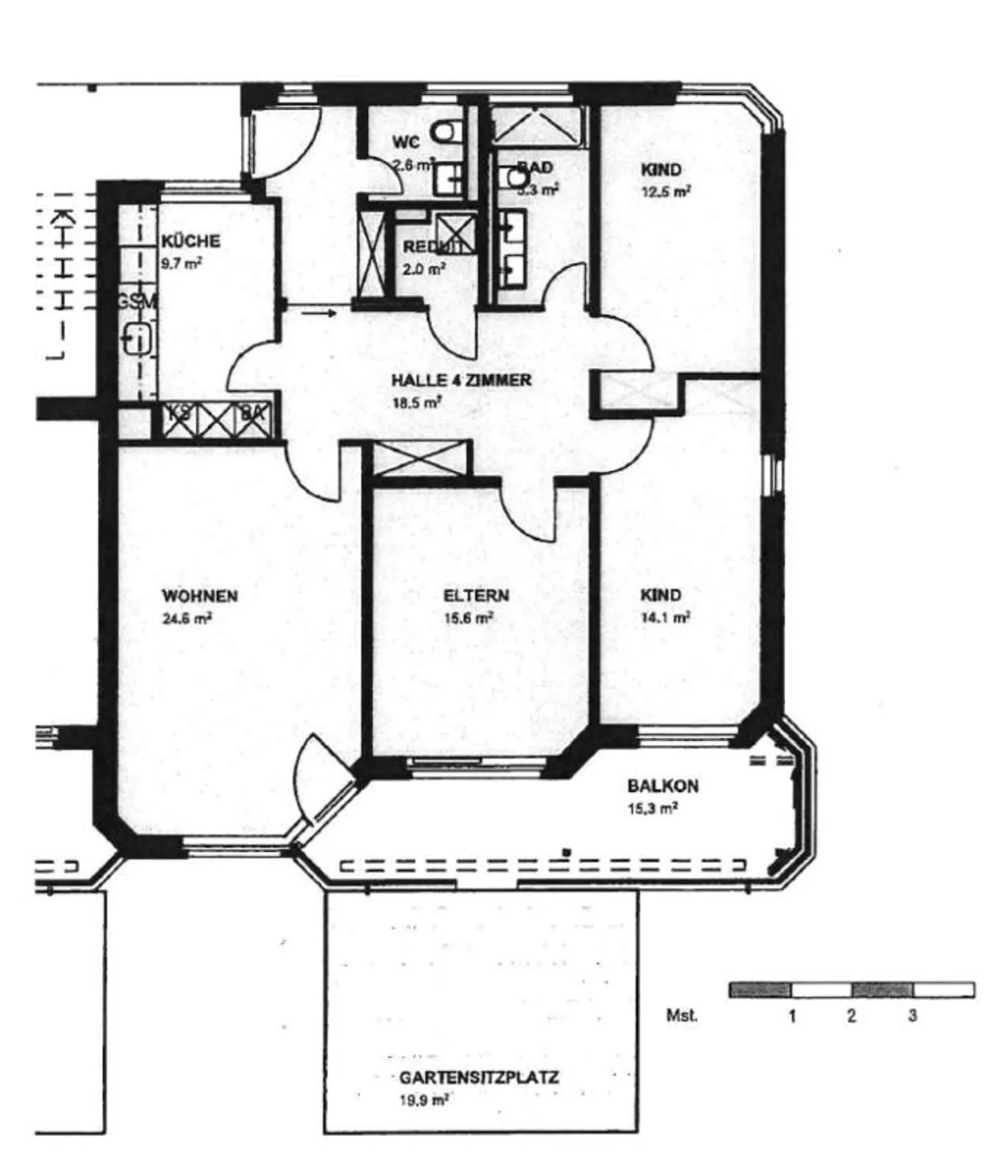 Appartement 4 pièces confortable avec coin salon dans le jardin - Photo 8 sur 8