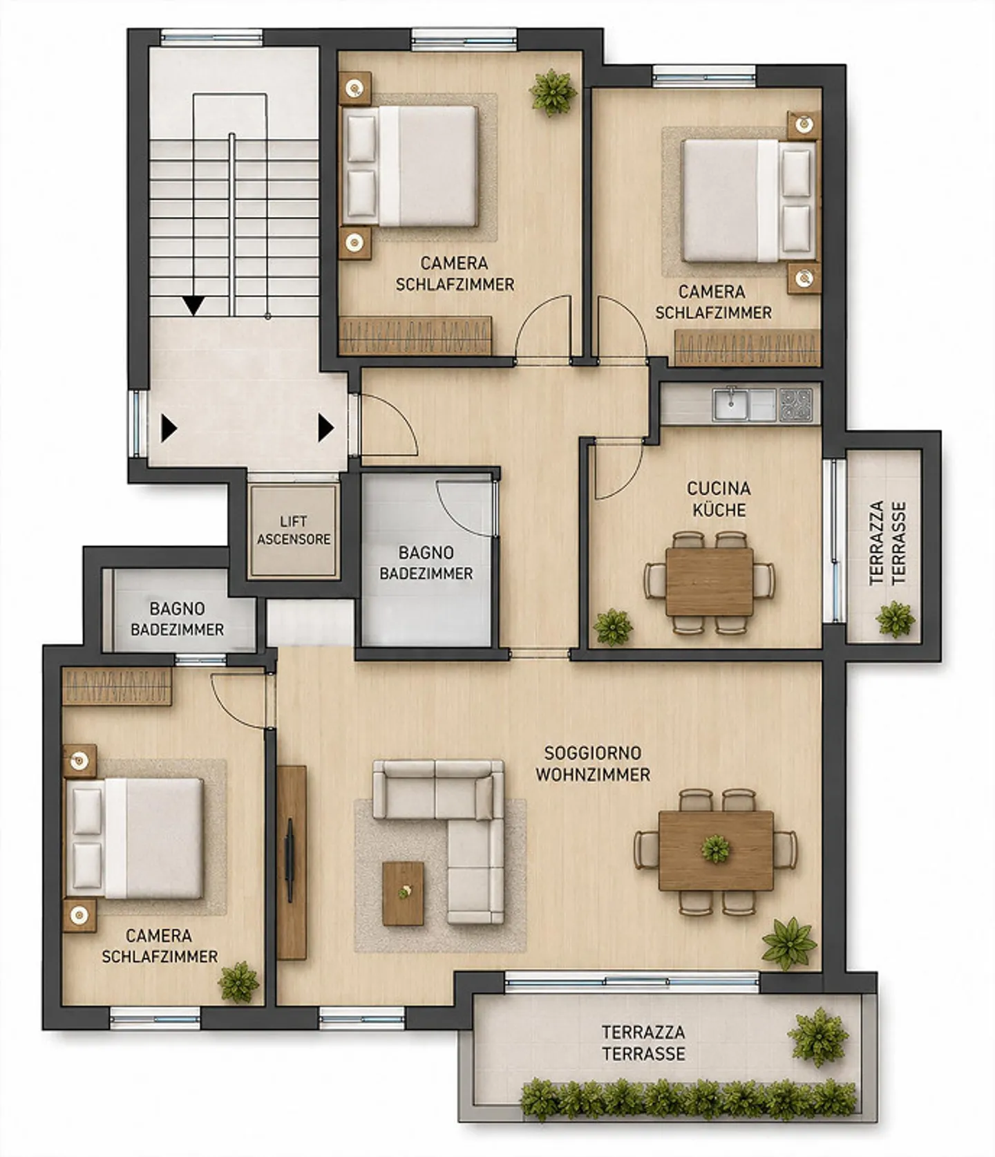 4,5-Zimmer-Wohnung mit offener Aussicht in Tenero-Contra - Foto 22 von 22