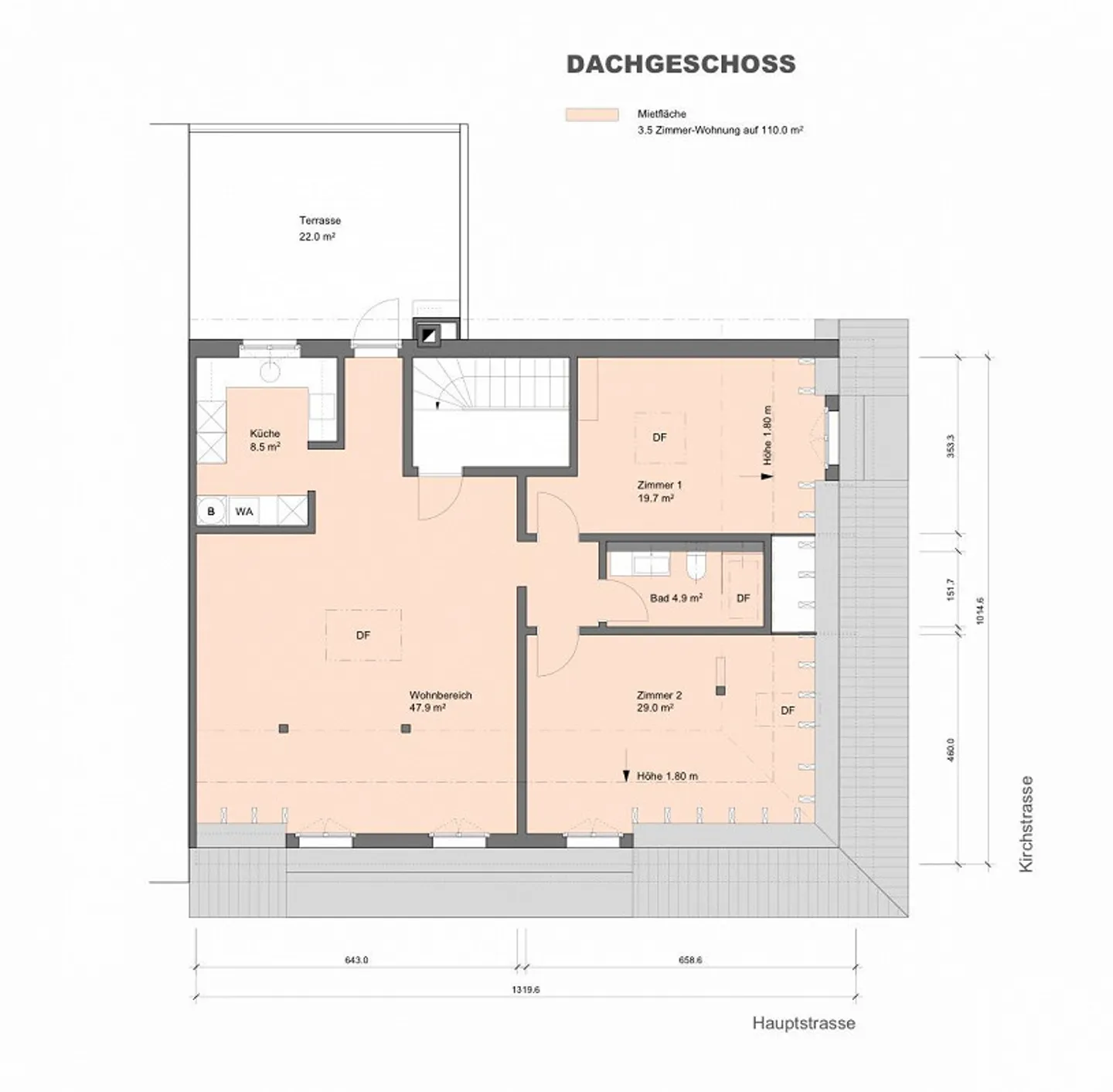 Charmante Wohnung mit Bergsicht - Foto 8 von 8