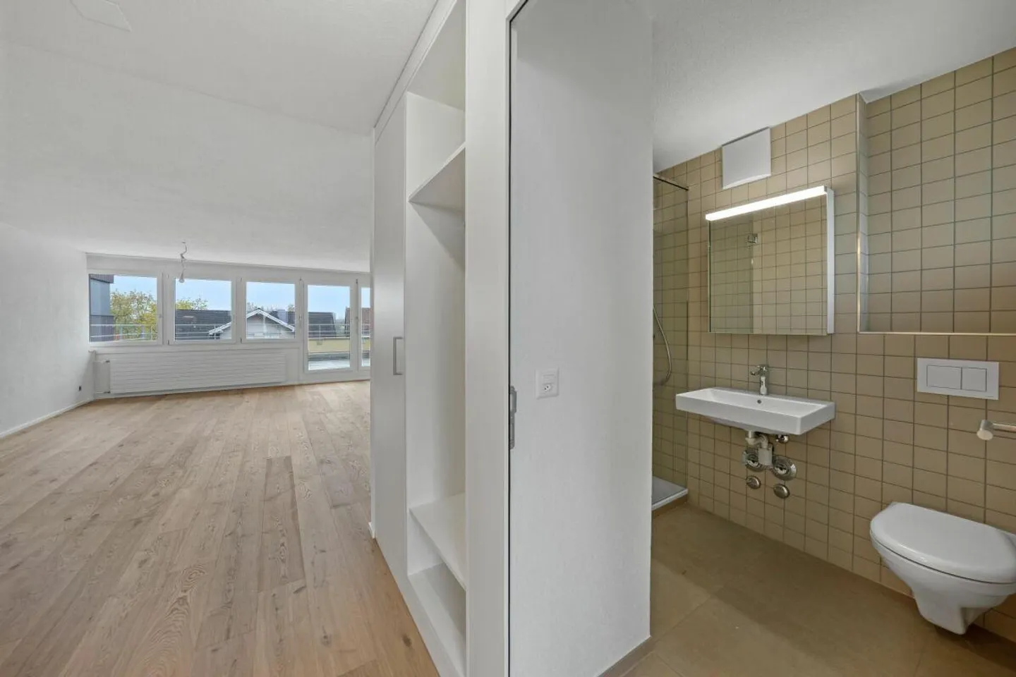 Appartement moderne de 1,5 pièce avec grande terrasse au centre de Buchs - Photo 5 sur 9
