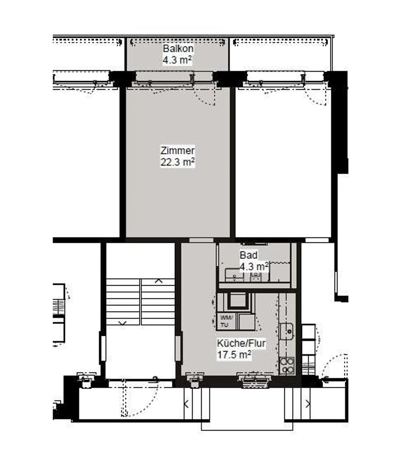 Charming newly renovated single apartment in the heart of Winterthur - Photo 6 of 6