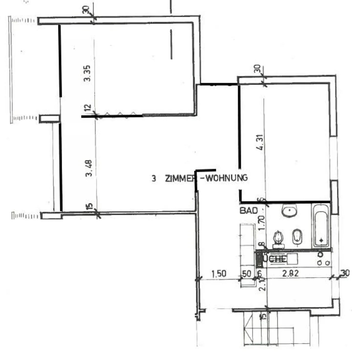 Appartement spacieux de 3 pièces dans un emplacement calme à Binningen! - Photo 9 sur 9