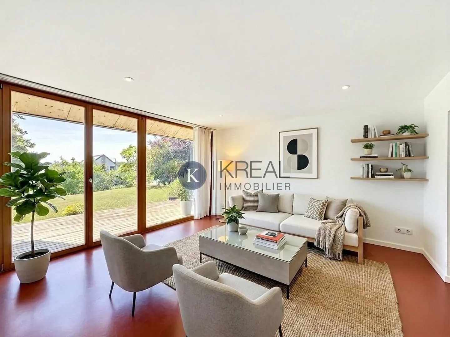 Two-family house with 5.5 rooms, tree-lined garden and sunny terrace - Photo 2 of 13