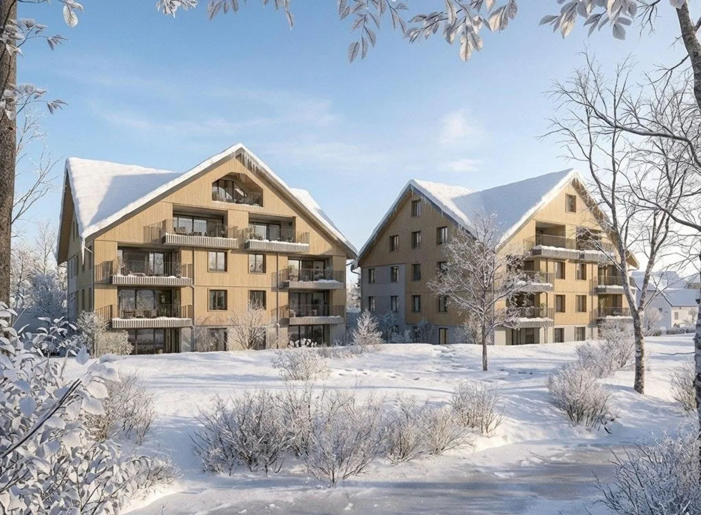 Appartement de 5,5 pièces dans la verdure - Photo 3 sur 6