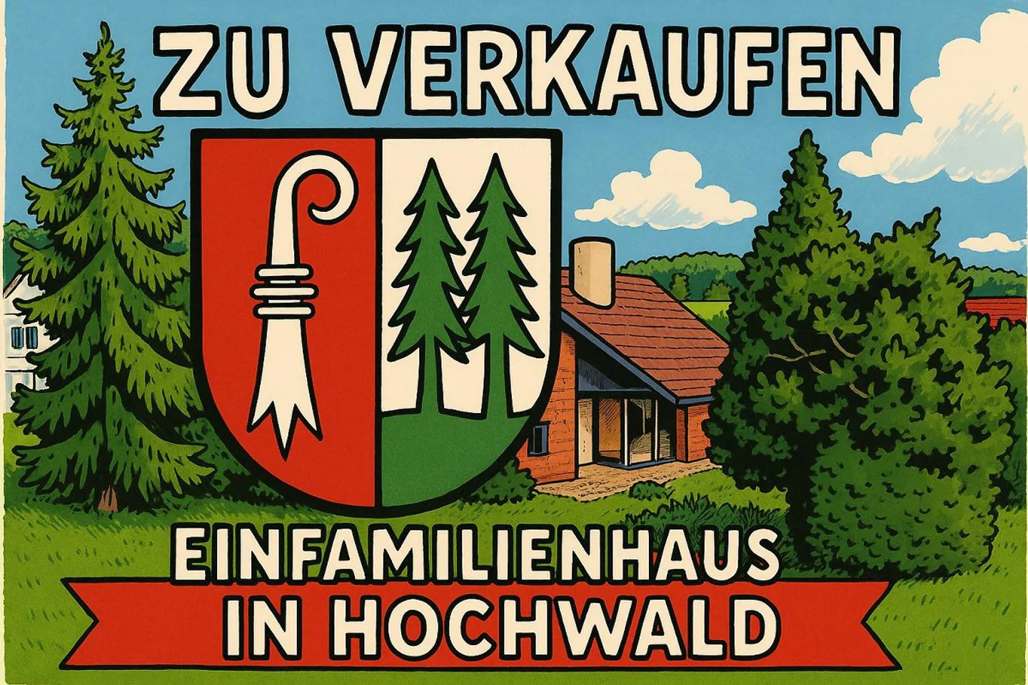 Incantevole casa unifamiliare con camino in una posizione tranquilla a Hochwald - Foto 1 di 7