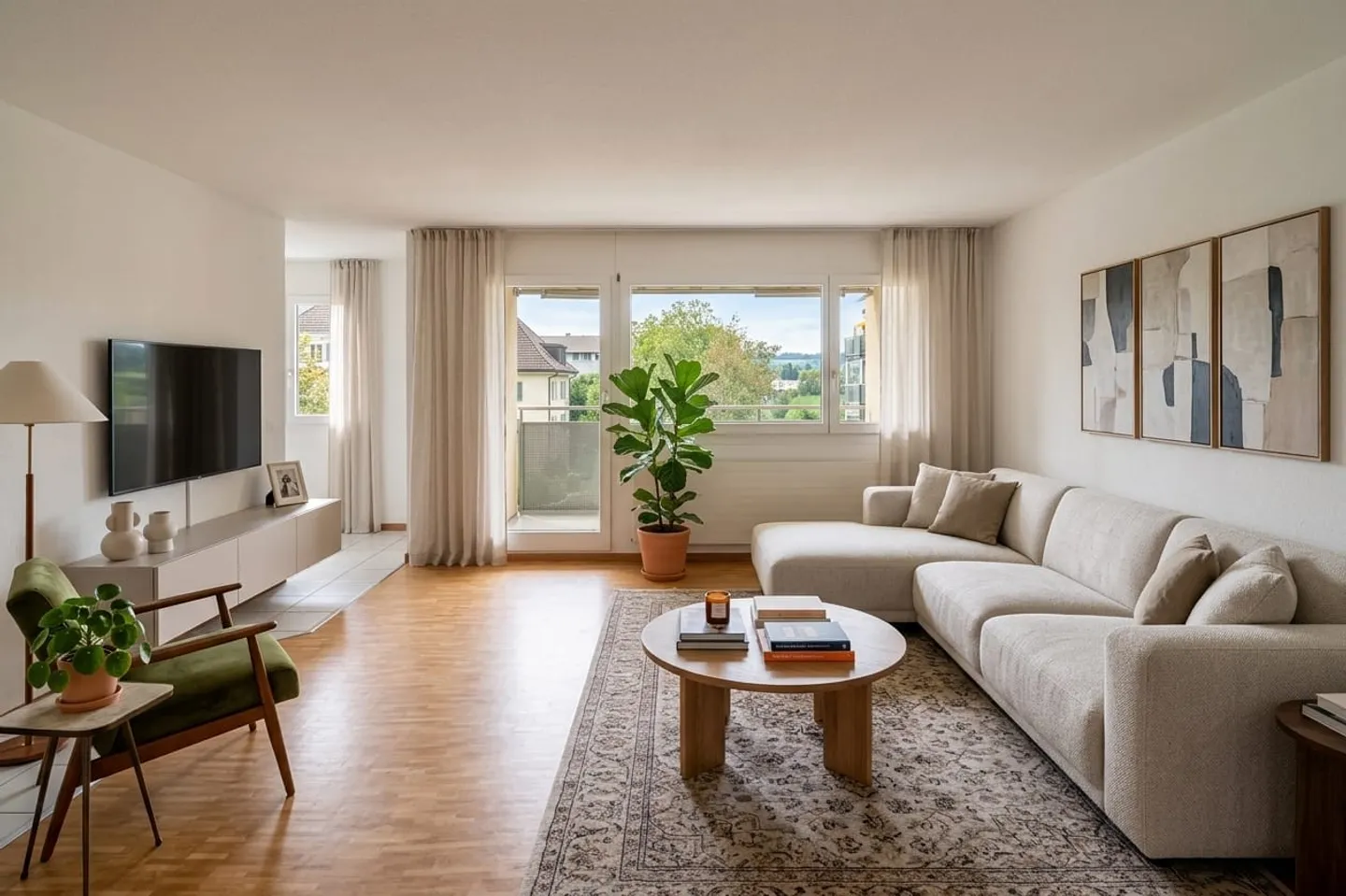 Appartamento 3.5 locali di 71 m² con balcone e ascensore a Reichenburg - Foto 2 di 10