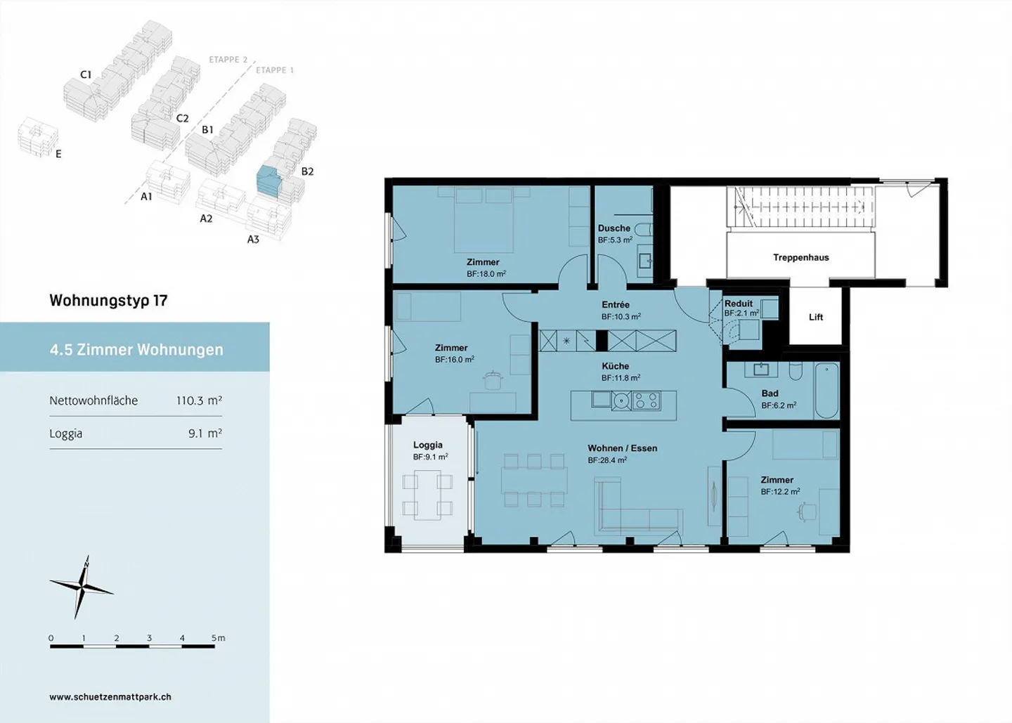 Condominium moderne et stylé de 4,5 pièces dans le beau Inwil - Photo 9 sur 10