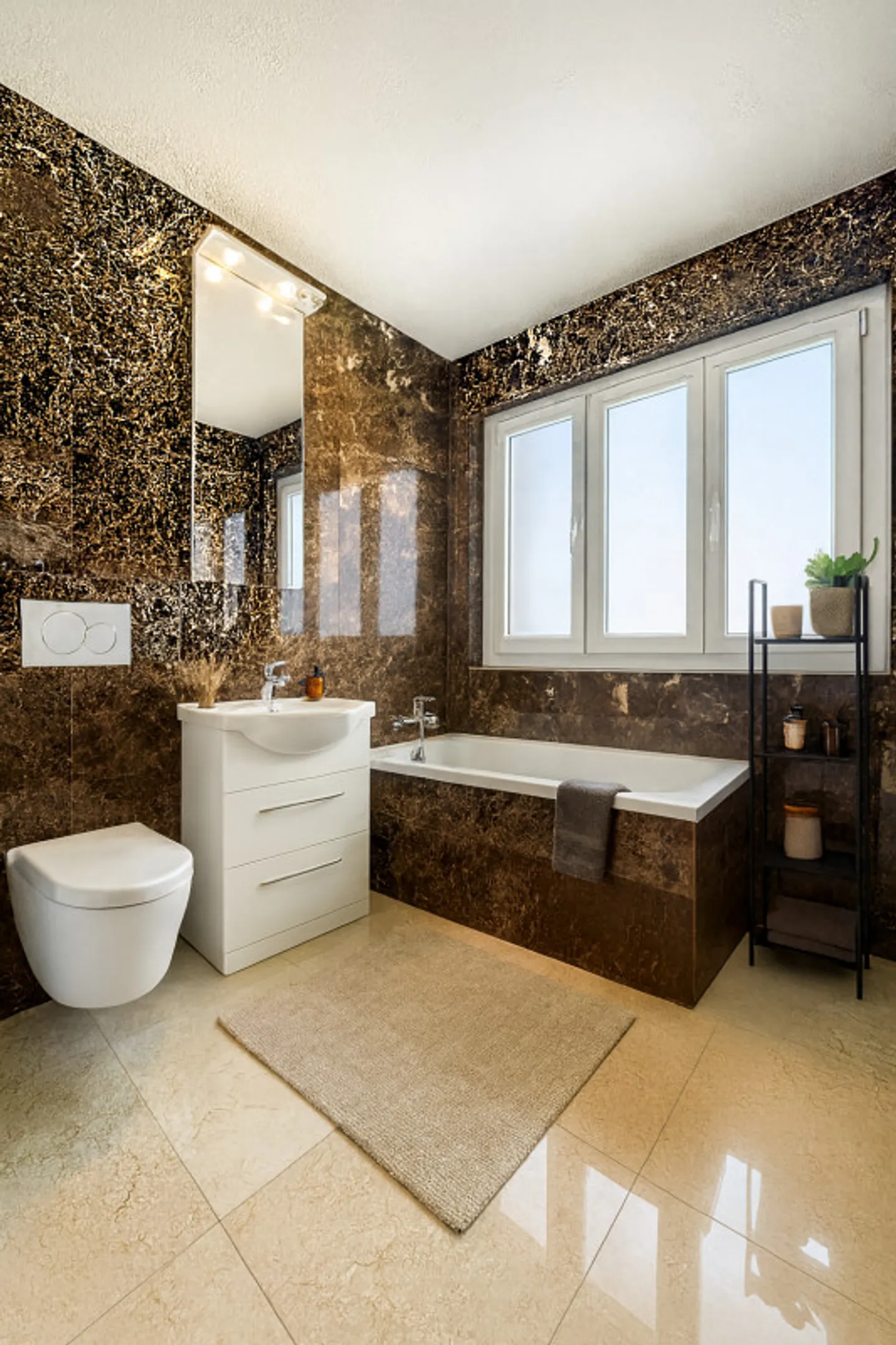 4,5 Zimmer mit vollständigem Marmor - 2 MONATE GRATIS* - Photo 7 sur 7