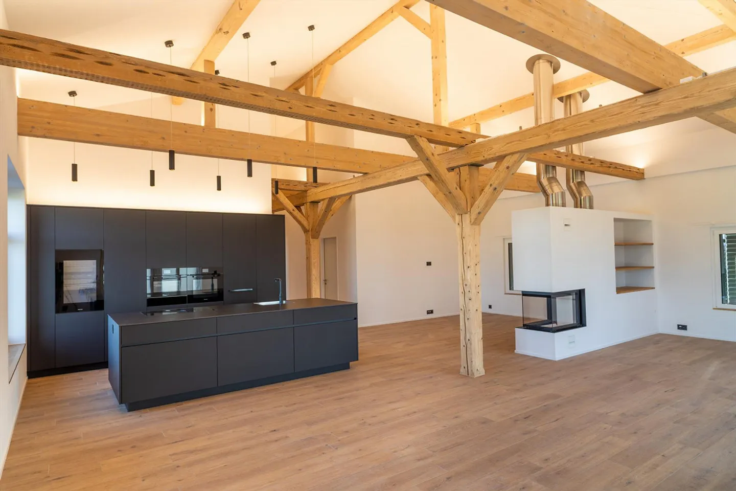 Vivere moderno in campagna, appartamento loft di 5,5 stanze in una vecchia fabbrica - Foto 1 di 12