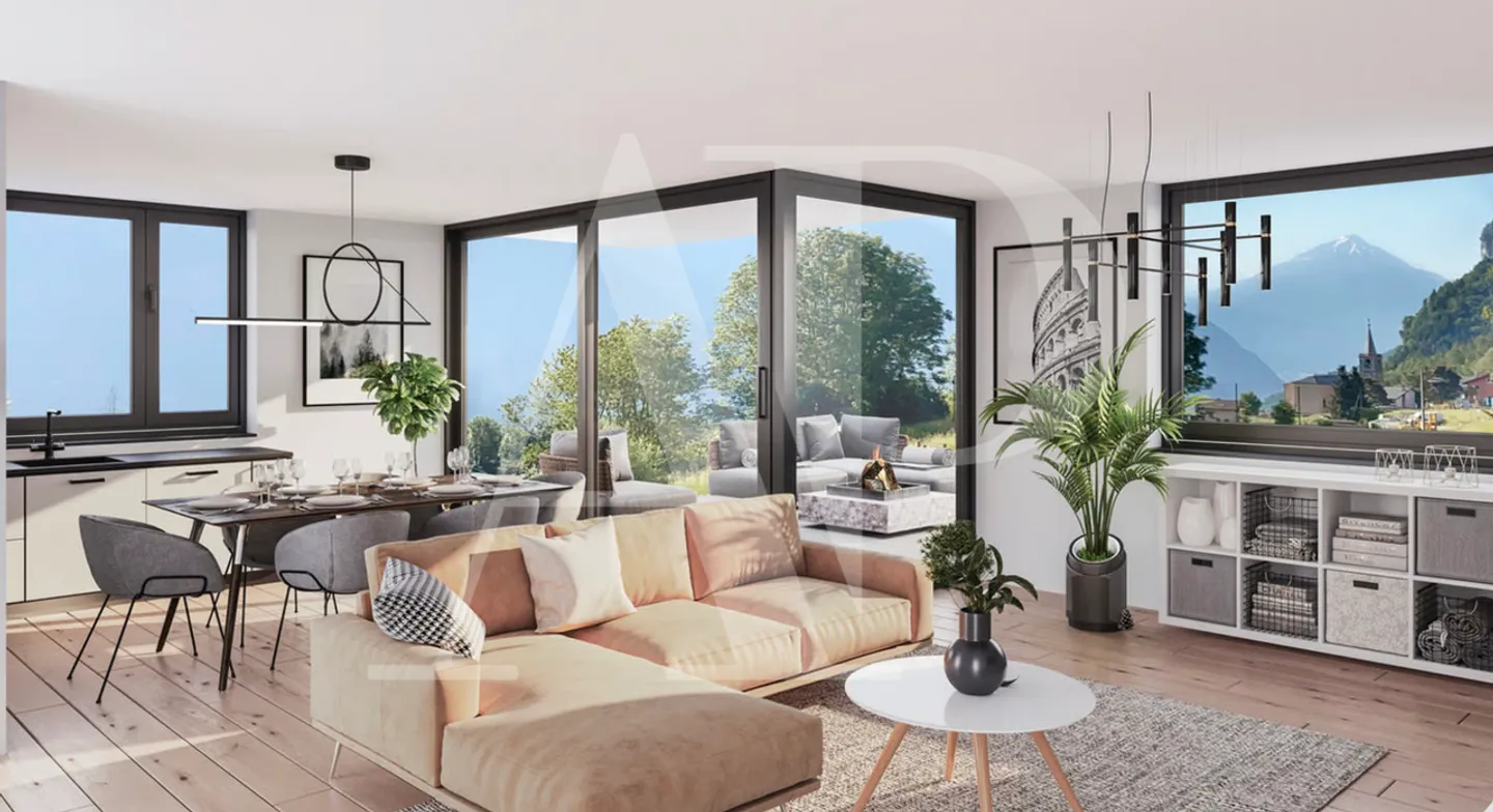 4,5-ZIMMER-WOHNUNG MIT LOGGIA-BALKON - PANORAMABLICK - Foto 5 von 6