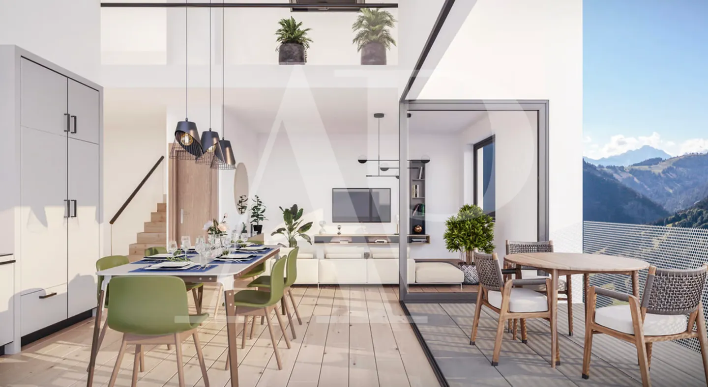 4,5-ZIMMER-WOHNUNG MIT LOGGIA-BALKON - PANORAMABLICK - Foto 6 von 6