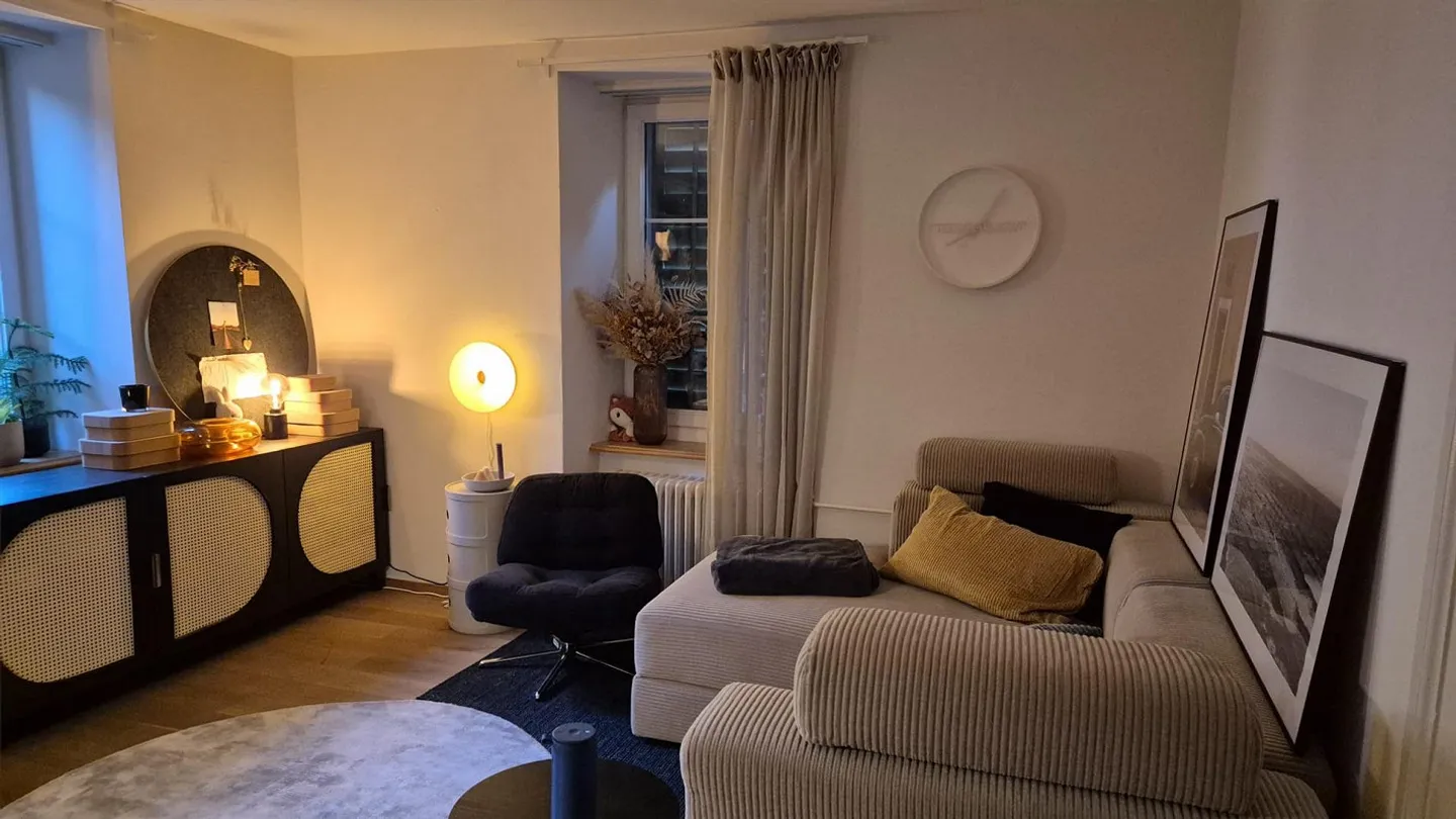 Appartement rénové de 2 pièces près du Rhin et de la ville, Feuerthalen - Photo 1 sur 7