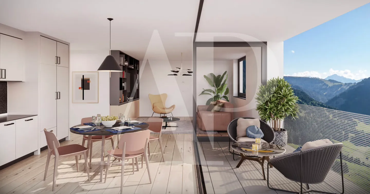 DUPLEX MIT LOGGIA - PANORAMABLICK - EXKLUSIVITÄT - BAU BEGINNEN - Foto 2 von 7