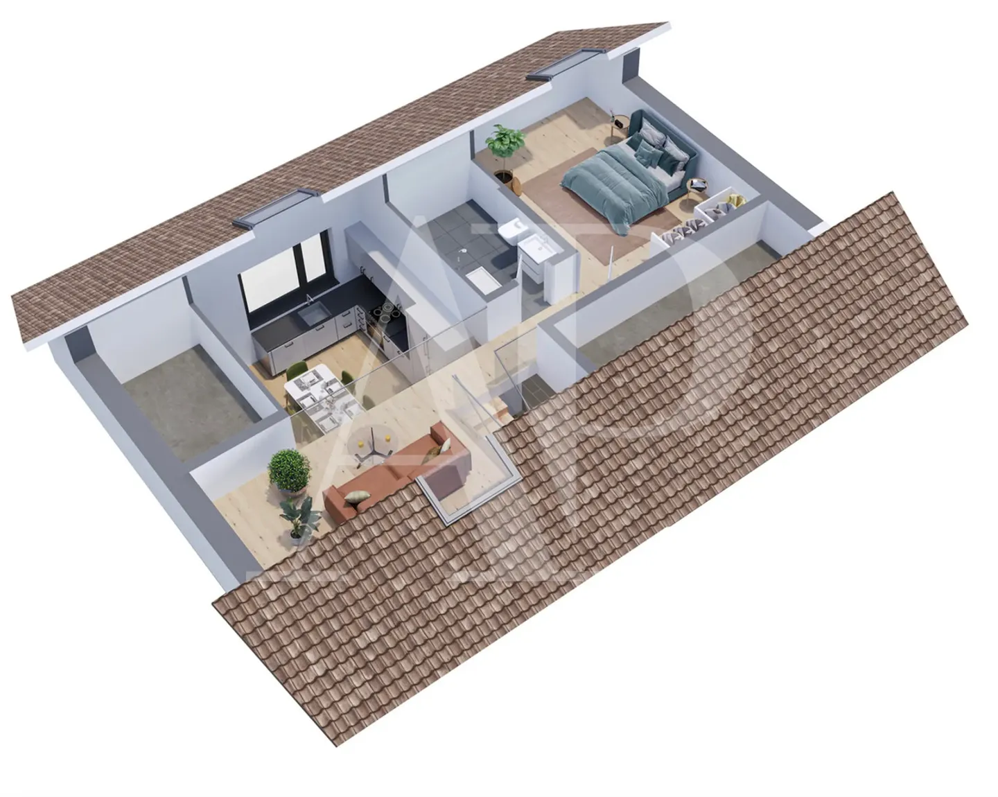 DUPLEX MIT LOGGIA - PANORAMABLICK - EXKLUSIVITÄT - BAU BEGINNEN - Foto 7 von 7