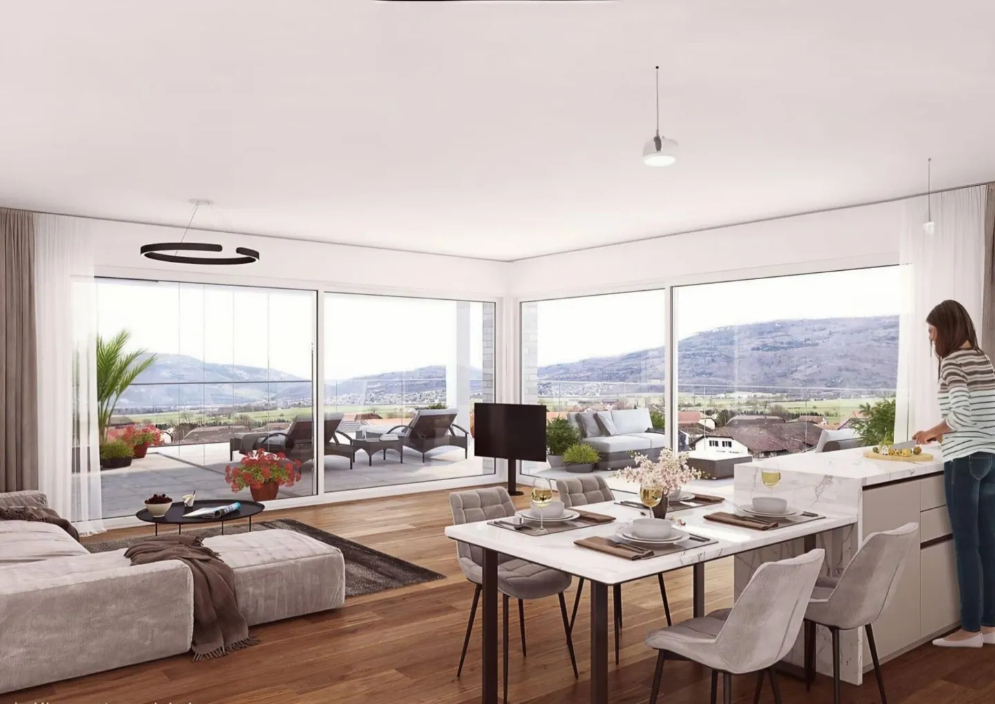 Luxuriöse Attika-Wohnung im Neubau - Foto 2 von 4