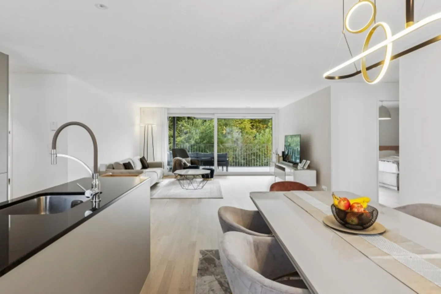 Appartamento elegante di 4,5 stanze con ampio balcone e vista sulla natura - Foto 2 di 13