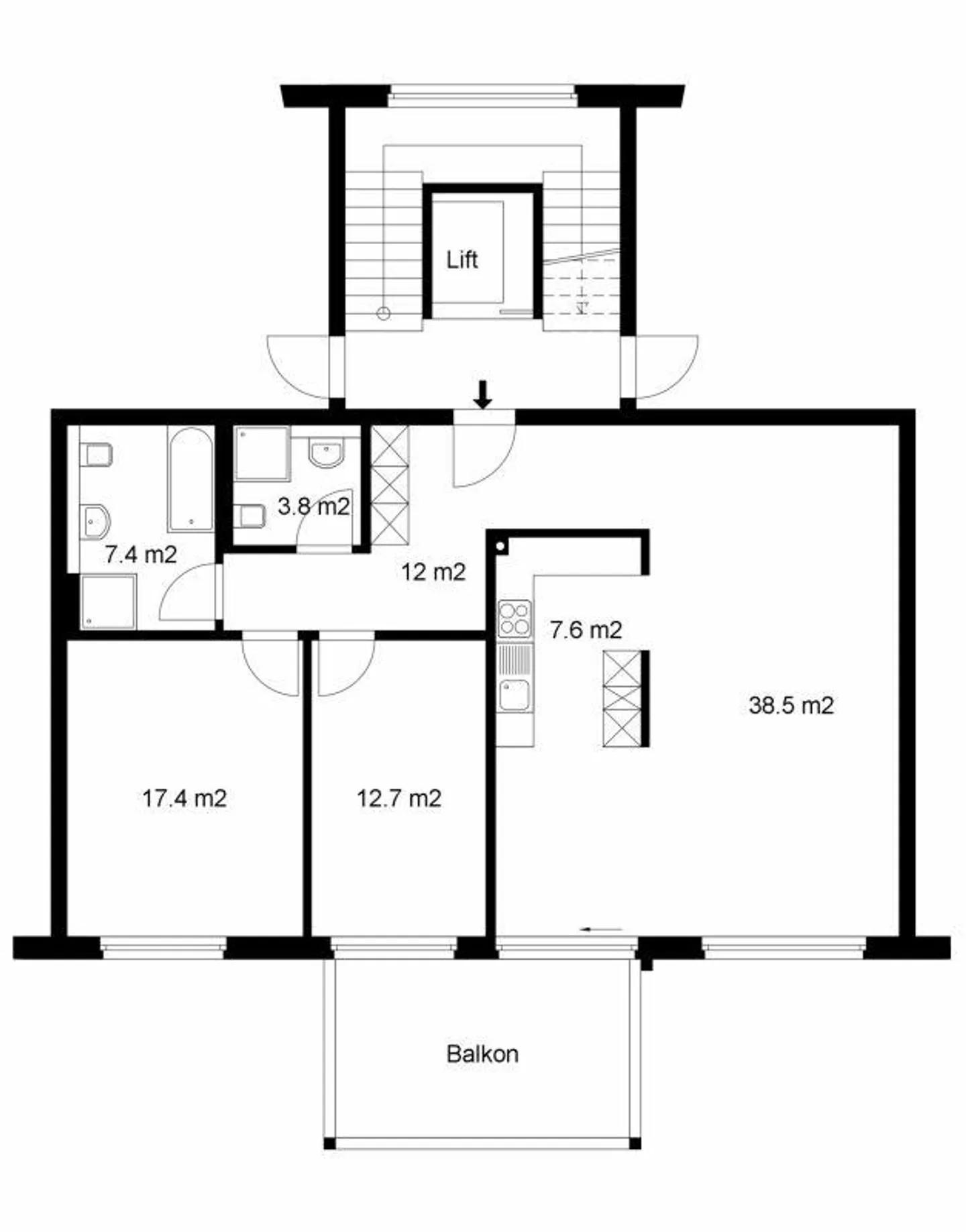 Grosszügige Wohnung in ruhiger Lage - Foto 14 von 14