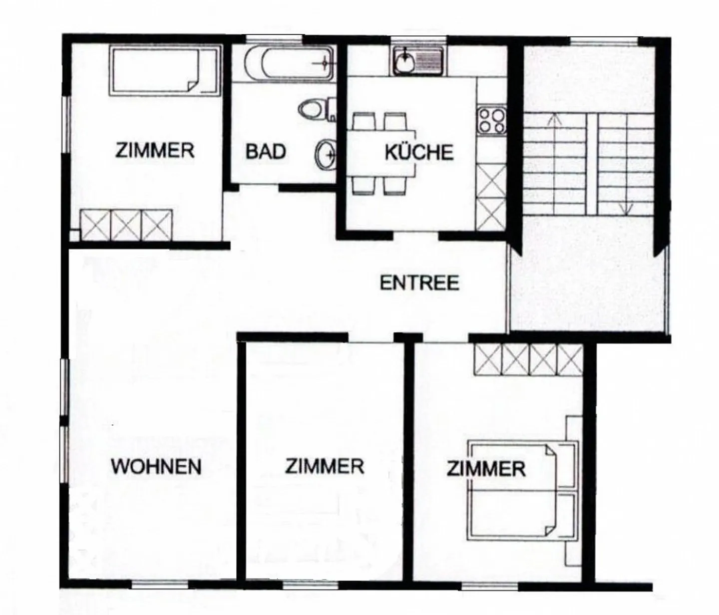 Quiet 4.5 Room City Apartment with Living Kitchen in the Sömmerli District - Photo 14 of 14