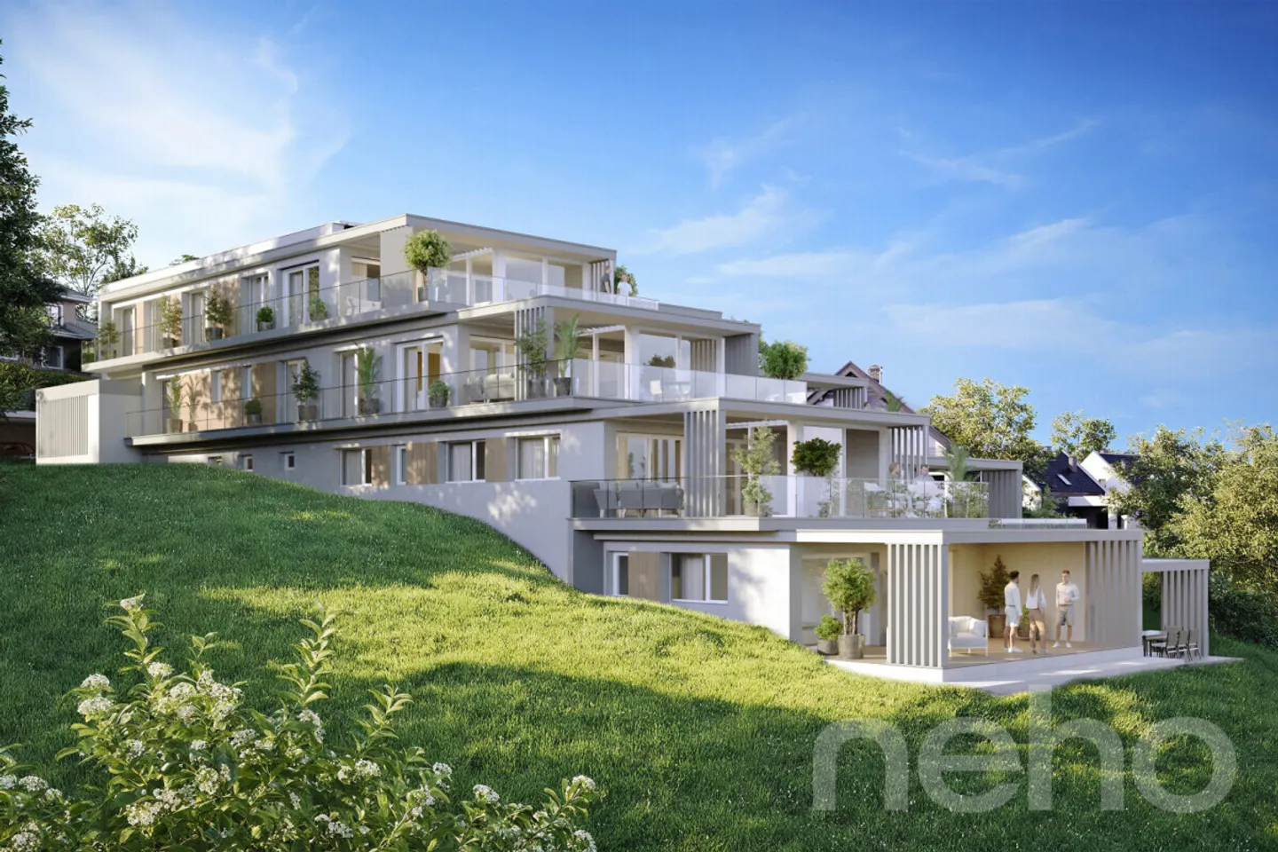 Wunderschöne 3,5-Zimmer-Wohnung mit Terrasse und Seeblick - Foto 2 von 7