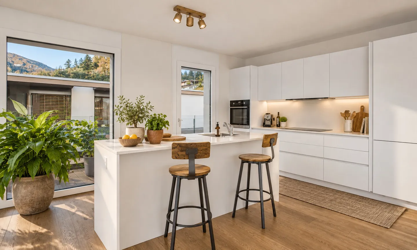 NEUES MÖBLIERTES PENTHOUSE MIT 4.5 ZIMMERN UND SEEBLICK IN ROVIO - Foto 4 von 11