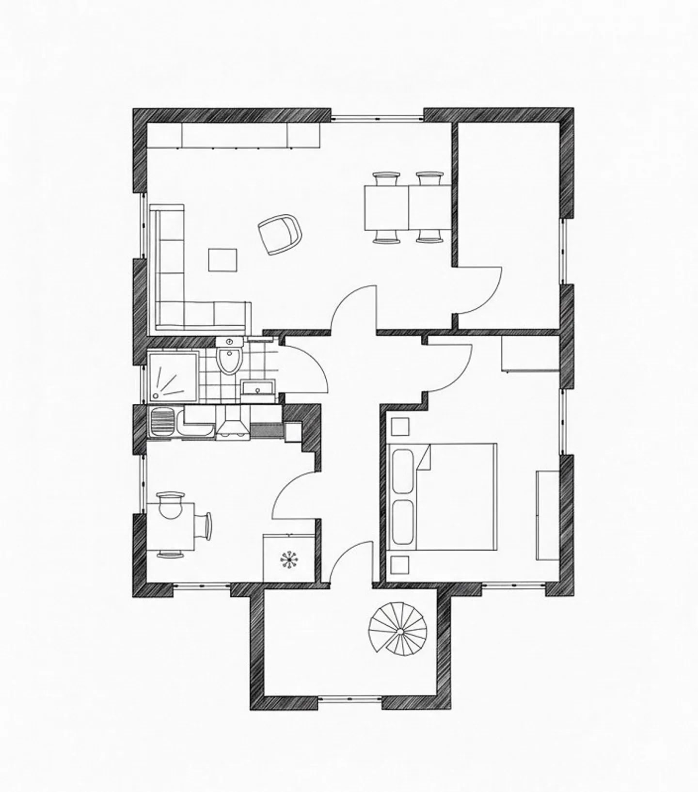 Incantevole appartamento ristrutturato con 3 camere in un edificio storico a Susten - Foto 14 di 14