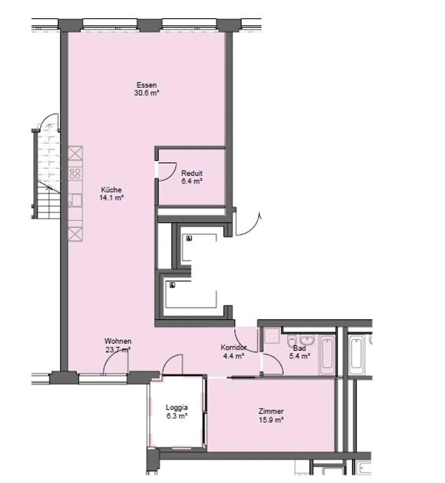 Spacious 2.5-room apartment in a central location - Photo 11 of 11