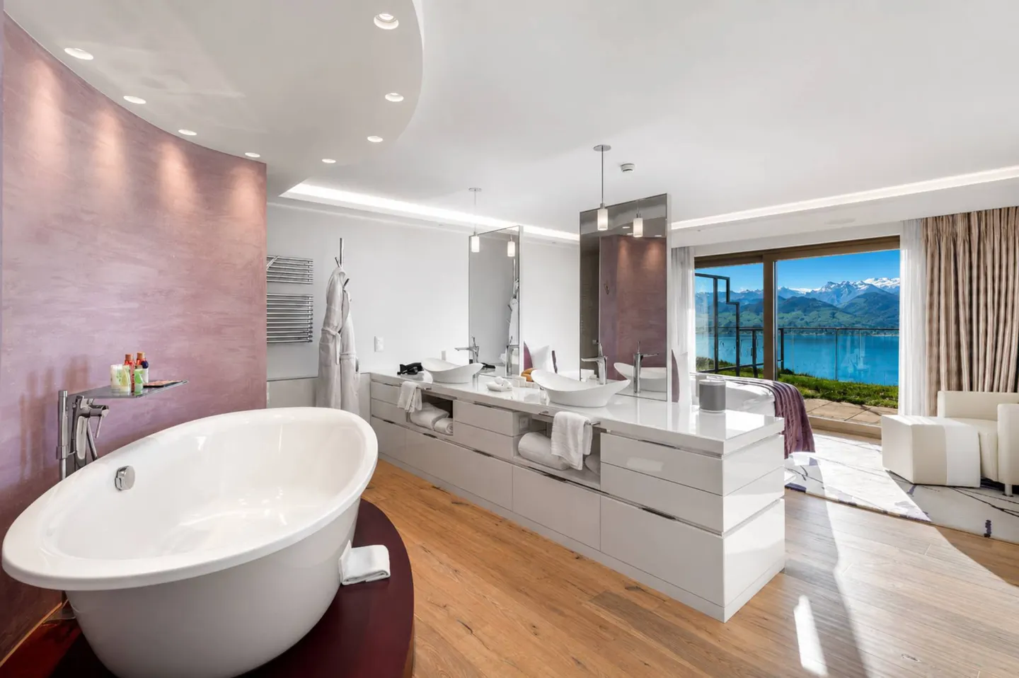 Luxuriöse 6,5-Zimmer-Wohnung mit atemberaubendem Seeblick - Foto 6 von 12