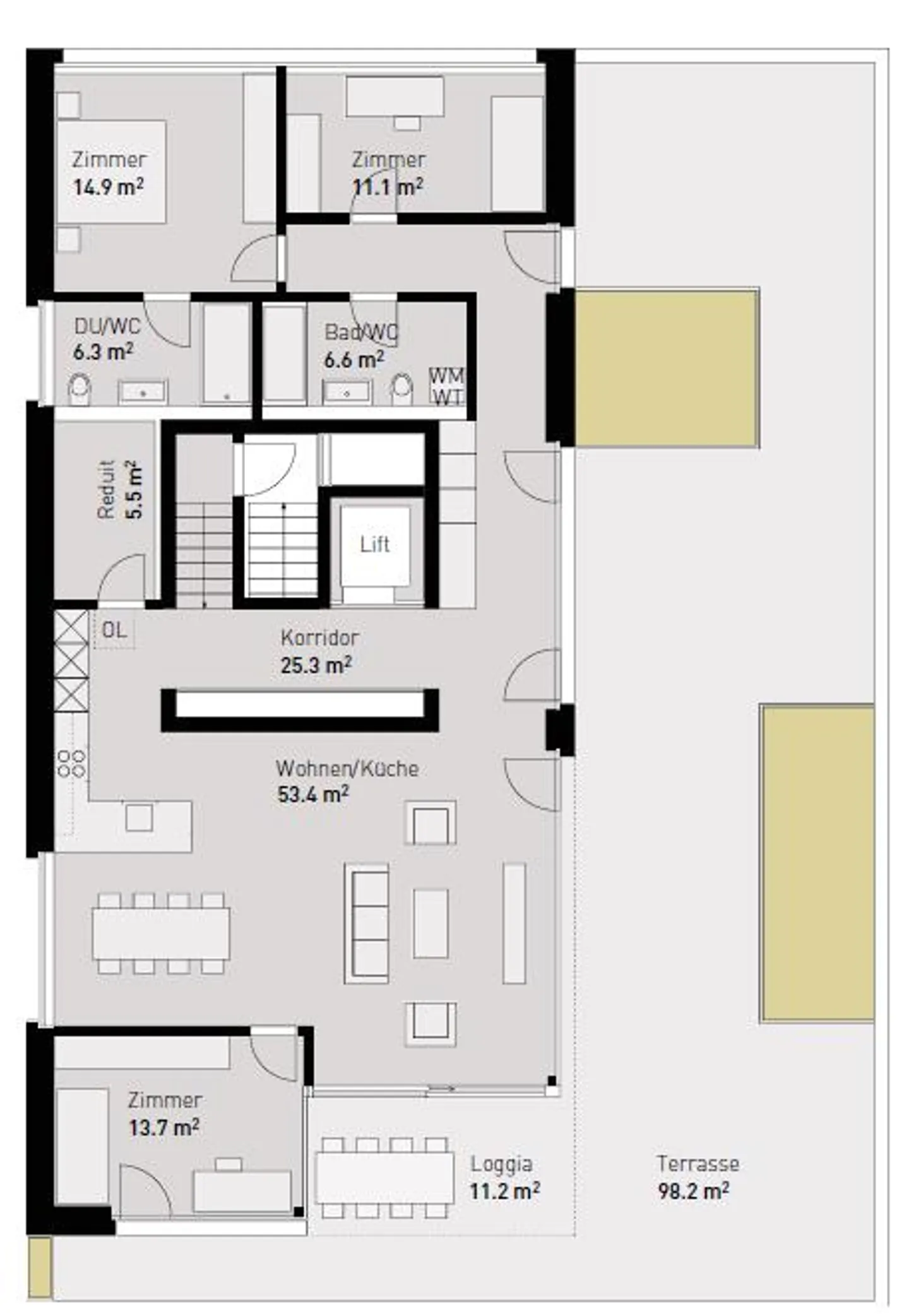Appartamento Attico 4.5 stanze - 137m² - In centro e vicino alla stazione - Foto 26 di 26