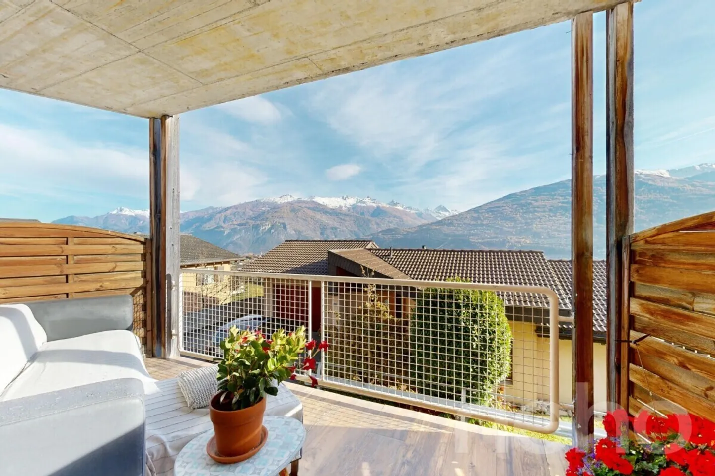 Semi-Detached House in Savièse with Panoramic View and Adjoining Studio - Photo 2 of 12